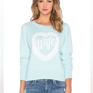 Wildfox Couture 🌼 RARE - Wife Doily Lounge Sweater - XS Mint (rare, vintage)